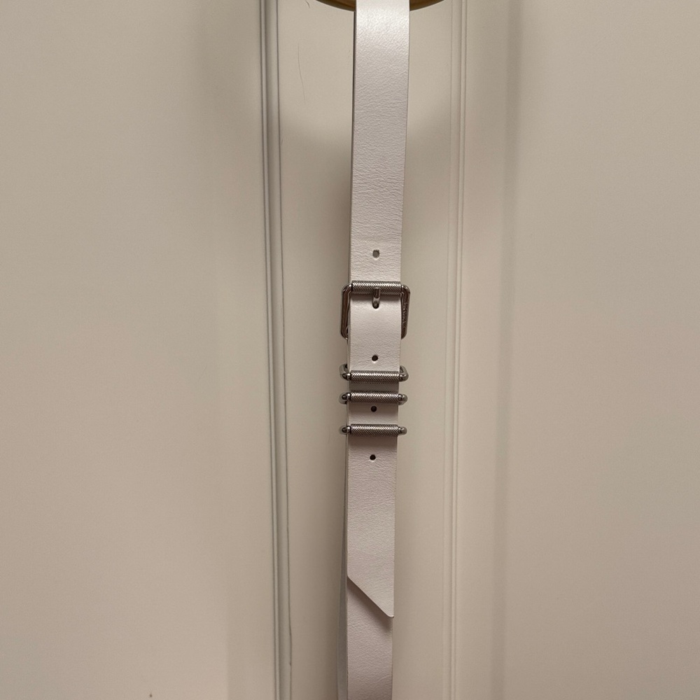 Zadig & Voltair White Leather Belt
